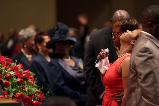 Michael Brown funeral in St. Louis